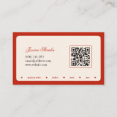 Minimalistische typografie make-up stylist Visitek Visitekaartje (Achterkant)