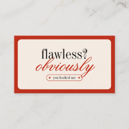 Minimalistische typografie make-up stylist Visitek Visitekaartje