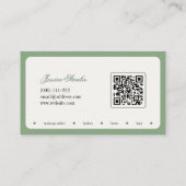 Minimalistische typografie make-up stylist Visitek Visitekaartje (Achterkant)