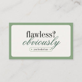 Minimalistische typografie make-up stylist Visitek Visitekaartje