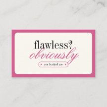 Minimalistische typografie make-up stylist Visitek