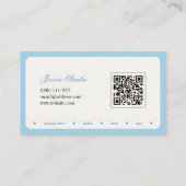 Minimalistische typografie make-up stylist Visitek Visitekaartje (Achterkant)