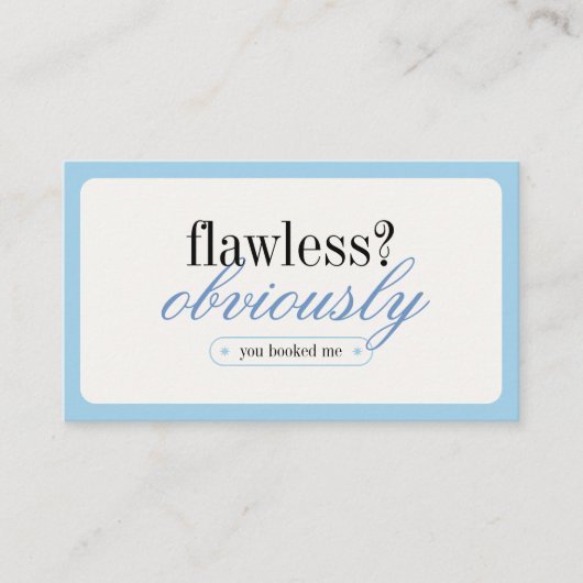 Minimalistische typografie make-up stylist Visitek Visitekaartje (Voorkant)