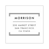 Minimalistische typografie | Modern retouradres Rubberstempel (Afrduk)