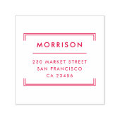 Minimalistische typografie | Modern retouradres Zelfinktende Stempel (Design)