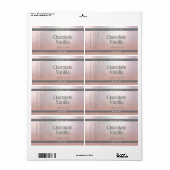 Minimalistische typografie product wrap around etiket (Full Sheet)