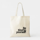 MINIMALISTISCHE TYPOGRAFIE QUOTE TAS (Achterkant)
