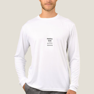 Minimalistische typografie quote witte lange mouw Tri-Blend shirt