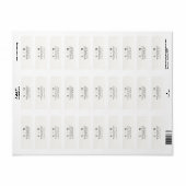 Minimalistische typografie retouradres sticker (Full Sheet)