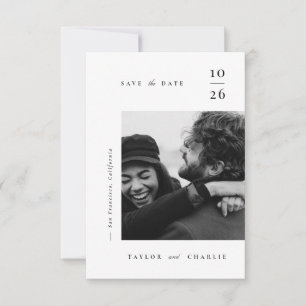 Minimalistische typografie save the date