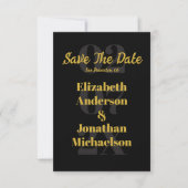 Minimalistische typografie save the date (Voorkant)