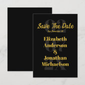 Minimalistische typografie save the date (Voorkant / Achterkant)