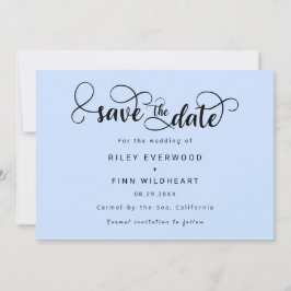 Minimalistische typografie save-the-date uitnodigi save the date