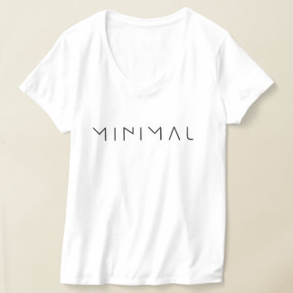 Minimalistische typografie T-shirt