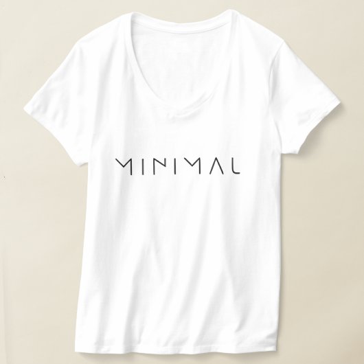 Minimalistische typografie T-shirt  (Laagn)