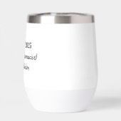 Minimalistische typografie van de apotheek (Achterkant)