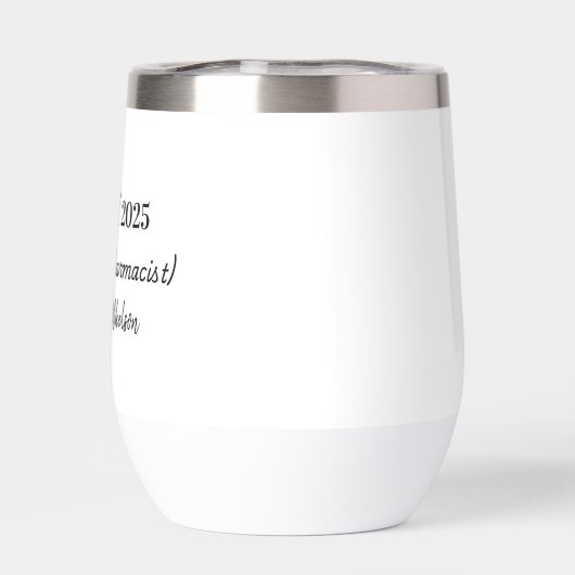 Minimalistische typografie van de apotheek (Achterkant)