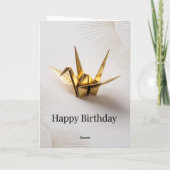 Minimalistische typografie Verjaardag Kaart (Achterkant)