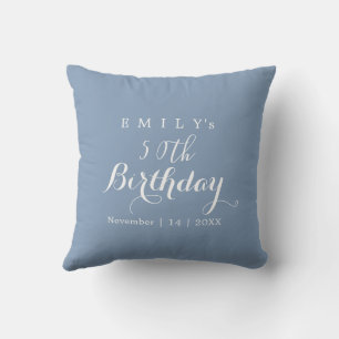 Minimalistische typografie verjaardagsfeest ontwer kussen