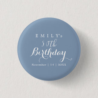 Minimalistische typografie verjaardagsfeest ontwer ronde button 3,2 cm