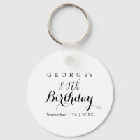 Minimalistische typografie verjaardagsfeest ontwer