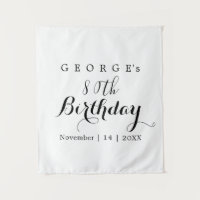 Minimalistische typografie verjaardagsfeest ontwer