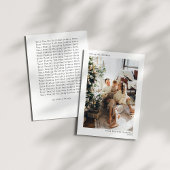 Minimalistische typografie Vrolijke Kerstmis Fotob Feestdagenkaart