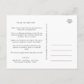 Minimalistische typografie Wat een jaar Kerstboom Feestdagenkaart (Achterkant)