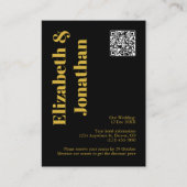 Minimalistische Typografie Wedding Accommodatie Informatiekaartje (Voorkant)