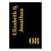 Minimalistische Typografie Wedding Kaart (Achterkant)