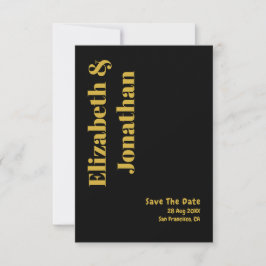 Minimalistische Typografie Wedding Save The Date