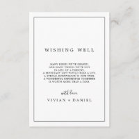 Minimalistische Typografie Wedding Wishing Well Ka