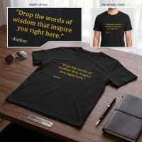 Minimalistische typografische aangepaste quote