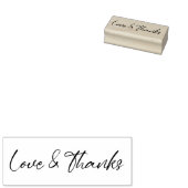 Minimalistische Typografische Calligrafische Liefd Rubberstempel (Gestempeld)