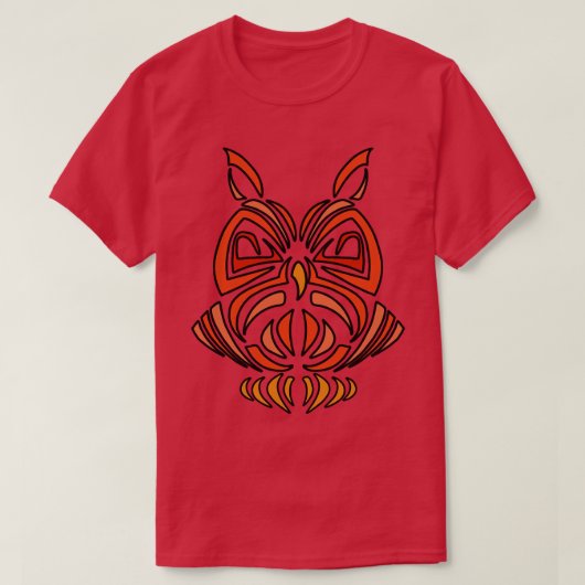 Minimalistische uil t-shirt (Design voorkant)