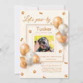 Minimalistische uitnodiging op verjaardagsdag van  (Voorkant)