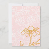 Minimalistische uitnodiging tot Baby shower van Da (Achterkant)