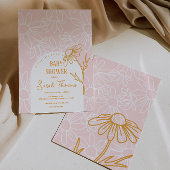 Minimalistische uitnodiging tot Baby shower van Da