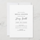 minimalistische uitnodiging tot douchen (Voorkant)