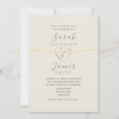 Minimalistische uitnodiging tot weduwschap met Gol (Voorkant)