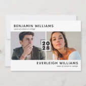 Minimalistische uitnodiging van de gezamenlijke st (Voorkant)