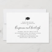 Minimalistische uitnodiging van de gezamenlijke st (Achterkant)