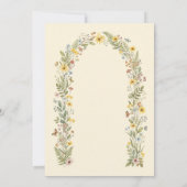 Minimalistische uitnodiging voor een bruiloft met  (Achterkant)