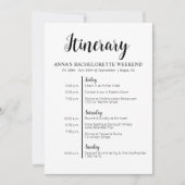 Minimalistische uitnodiging voor een vrijgezellenr (Voorkant)