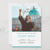 Minimalistische uitnodiging voor fotoafstudeerfees (Voorkant)