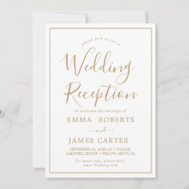 Minimalistische uitnodiging voor gouden huwelijksr