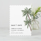 Minimalistische uitnodiging voor het bruiloft van  (Staand voorkant)