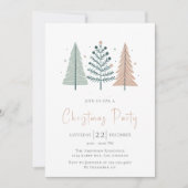 Minimalistische uitnodiging voor kerstfeest - Wint (Voorkant)