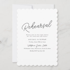 Minimalistische uitnodiging voor repetitiediner me