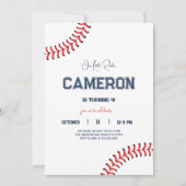 Minimalistische uitnodiging voor verjaardagsfeestj (Voorkant)